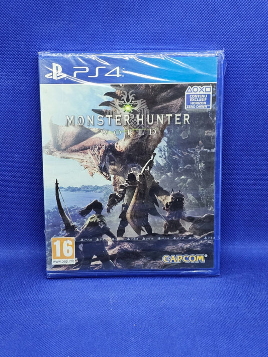 Monster Hunter World PS4 Neuf Sous Blister Capcom 2018 PAL FR Horizon Zero Dawn0