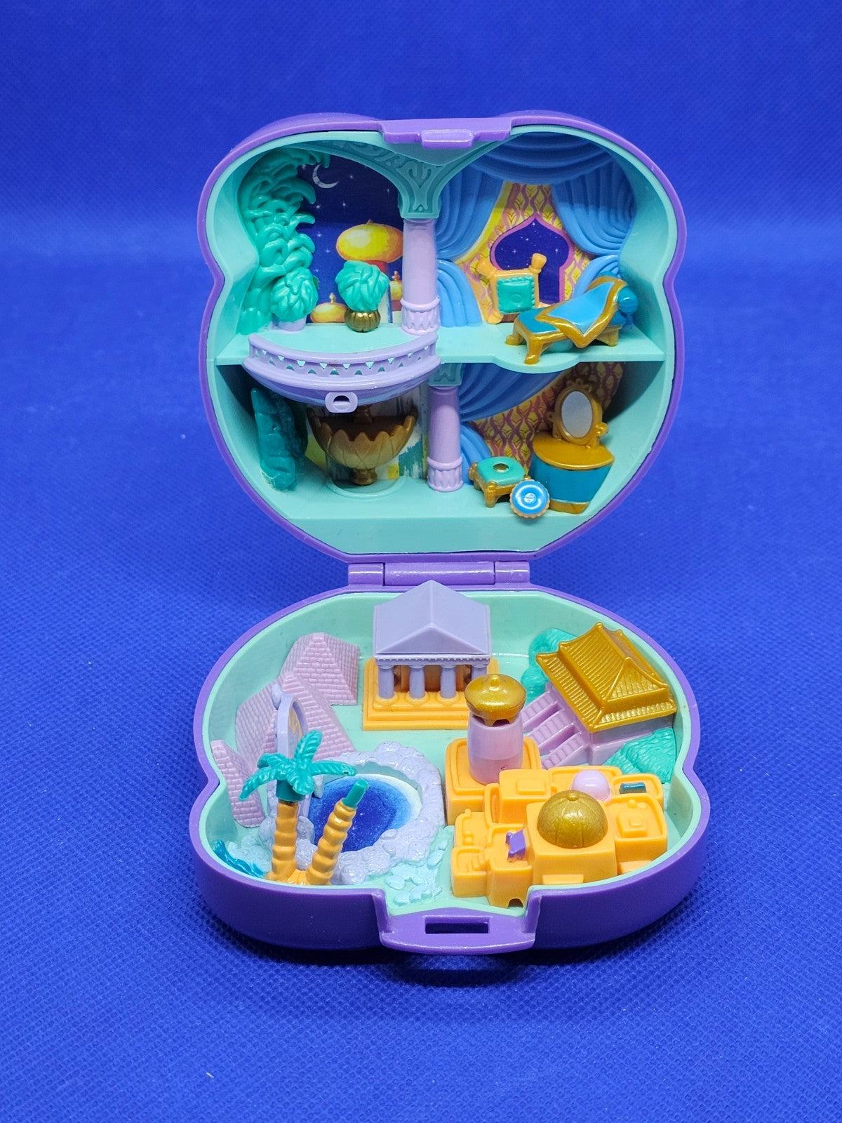 Polly Pocket Aladdin Palais de Jasmine Disney Bluebird 1995 Vintage Incomplet2