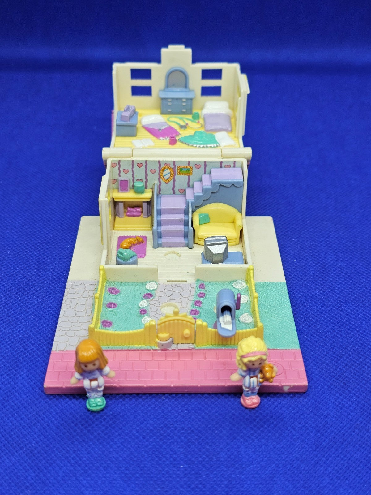 Polly Pocket Cozy Cottage Maison Bluebird 1993 Playset Complet Figurines1