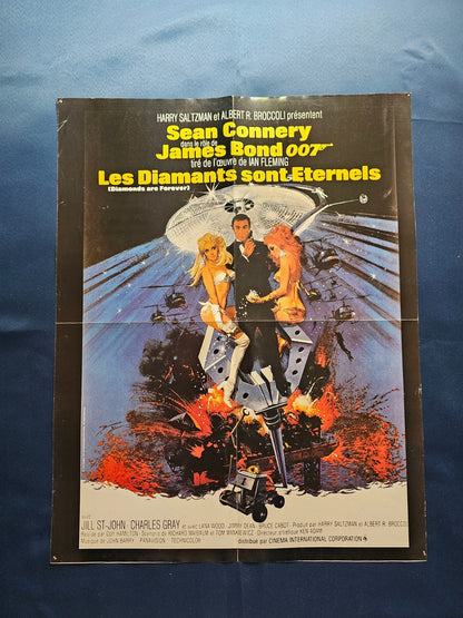 Poster James Bond 007 Les Diamants sont éternels Vivre et laisser mourir United 0