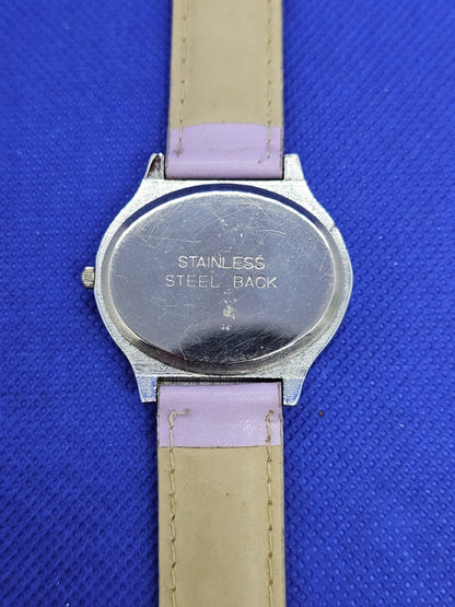 Montre Barbie Vintage Enfant Analogique Bracelet Mauve Mattel3