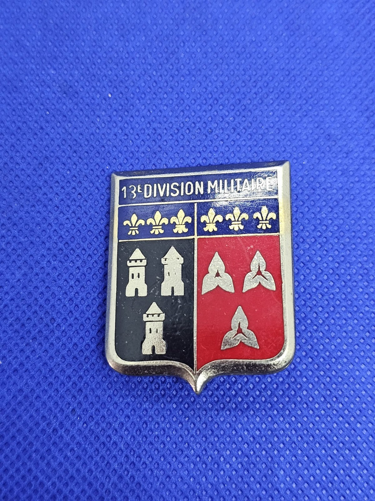 Insigne 13e Division Militaire Armée française Drago Paris émaillé vintage0