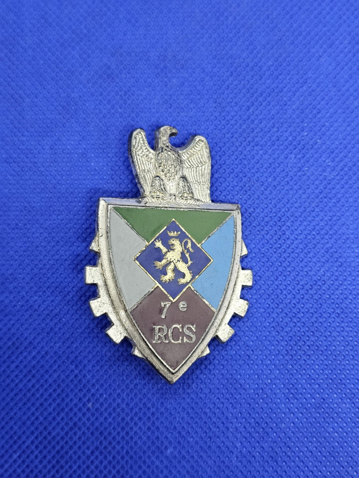 Insigne 7e RCS Régiment Commandement Soutien Arthus Bertrand G2907 Militaria0