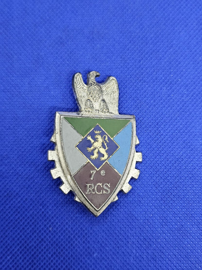 Insigne 7e RCS Régiment Commandement Soutien Arthus Bertrand G2907 Militaria0