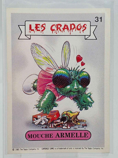 Carte Les Crados n°31 - Mouche Armelle - 1985 - Topps