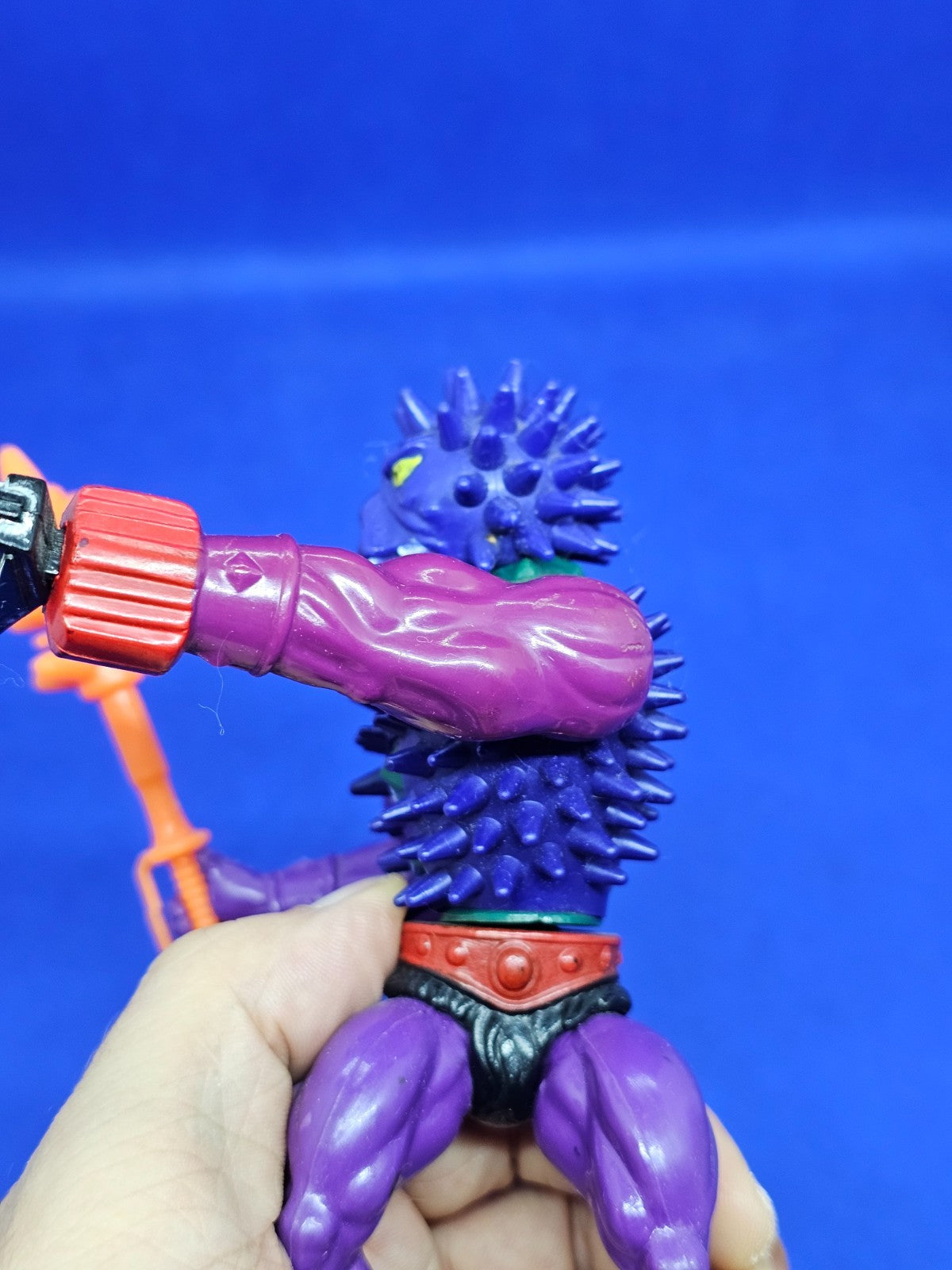 Poitos Spikor MOTU Maîtres de l'Univers Mattel 1984 Full Malaysia avec arme9