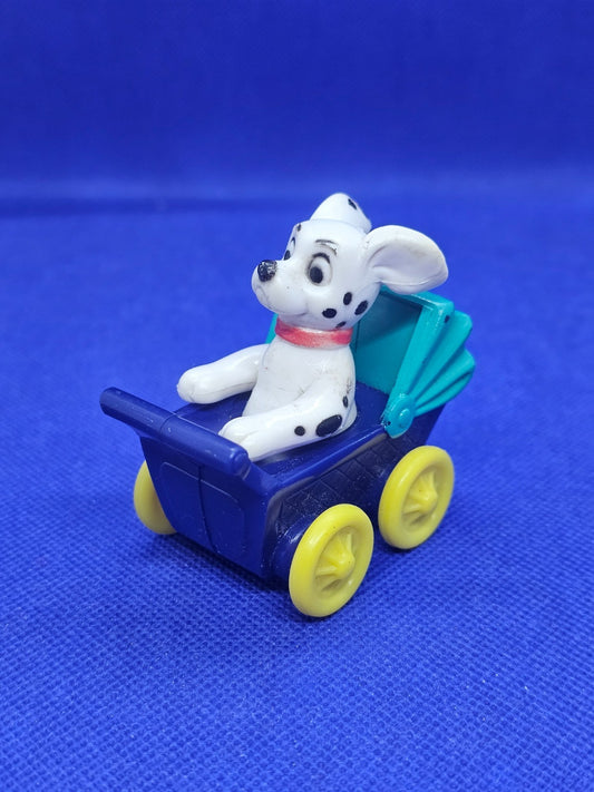 Figurine 101 Dalmatiens Poussette, McDonald’s Happy Meal, Disney, 1996, 5 cm0