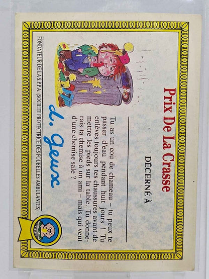 Carte Les Crados n°2 - Mauvaise Hélène - 1985 - Topps