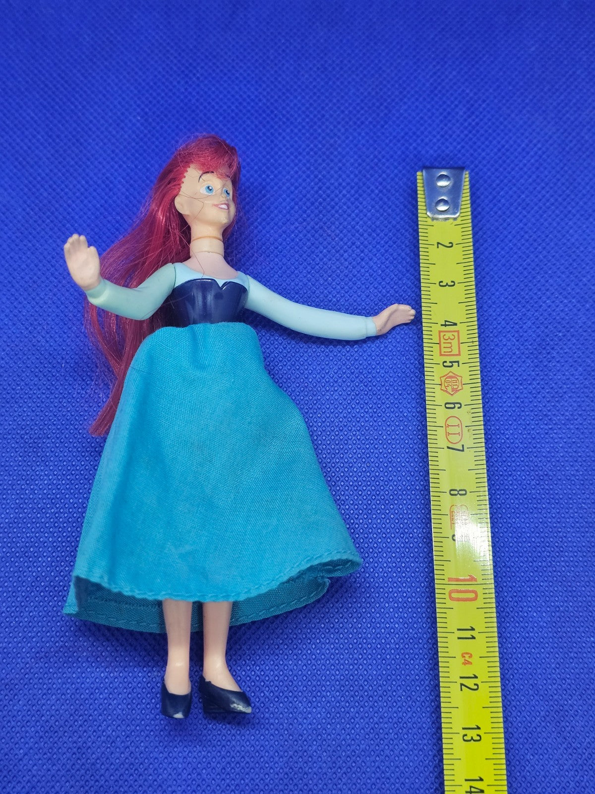 Ariel Robe Bleue, La Petite Sirène 2, Disney, McDonald's, 2000, 12 cm3