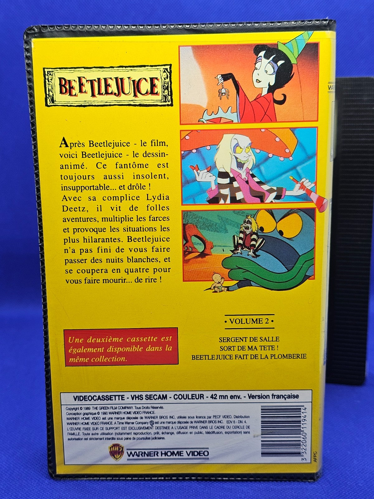 Beetlejuice Dessin Animé Volume 2 VHS Warner Home Video 19892