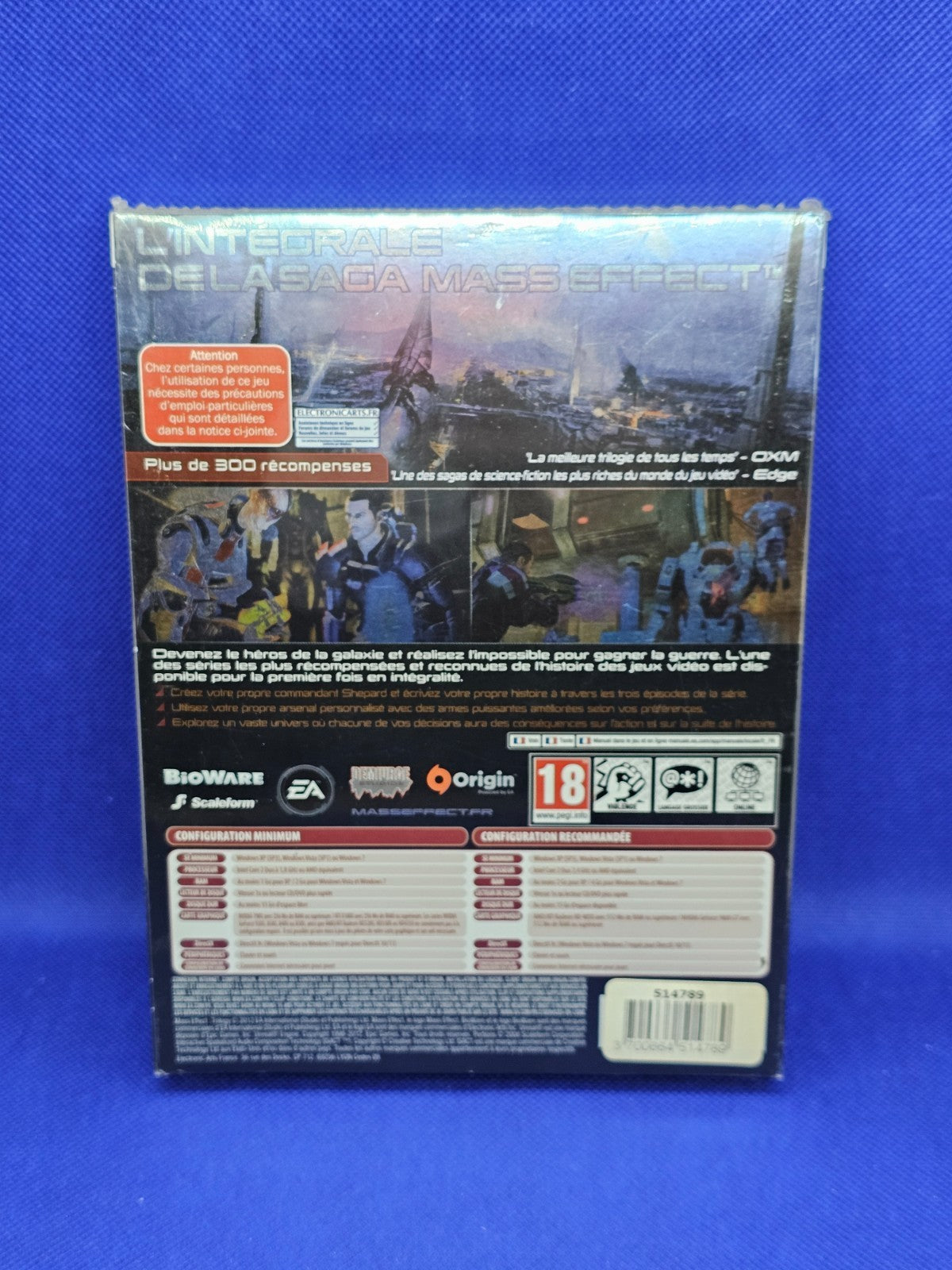Mass Effect Trilogy PC DVD-ROM BioWare EA Neuf FR Sous Blister1