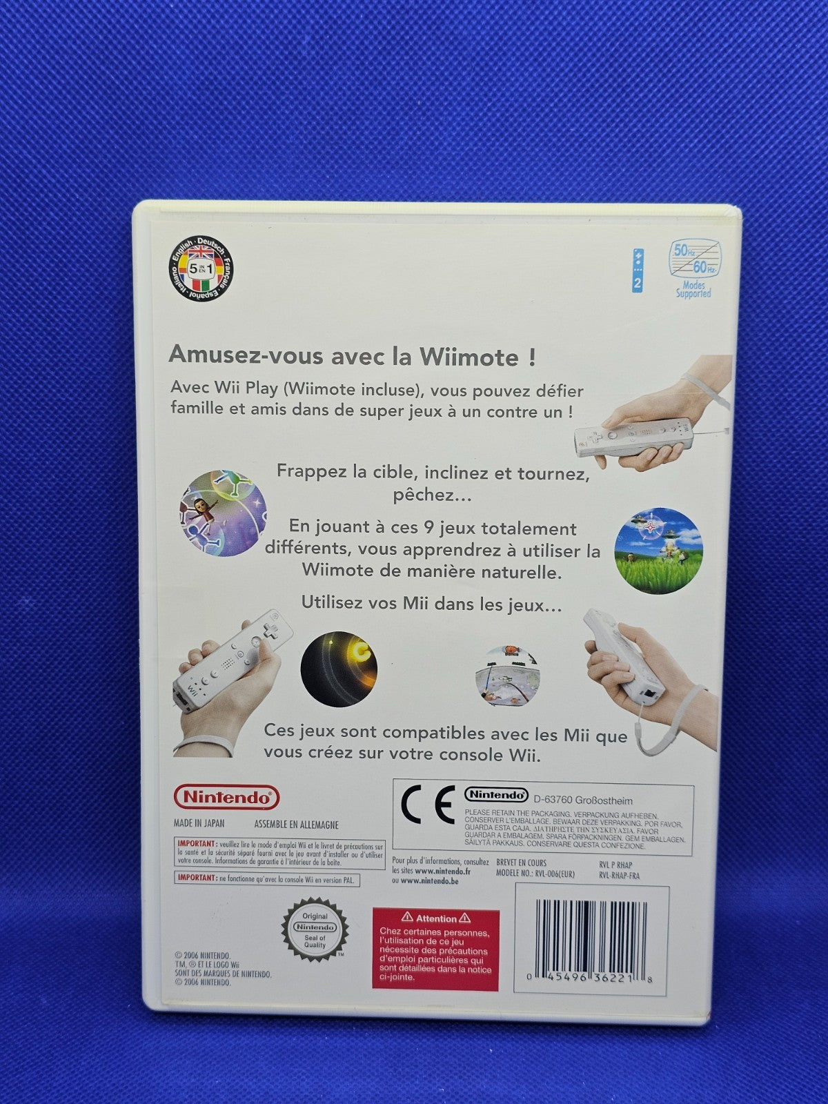 Wii Play, Nintendo Wii, Nintendo, 2006, PAL FR1
