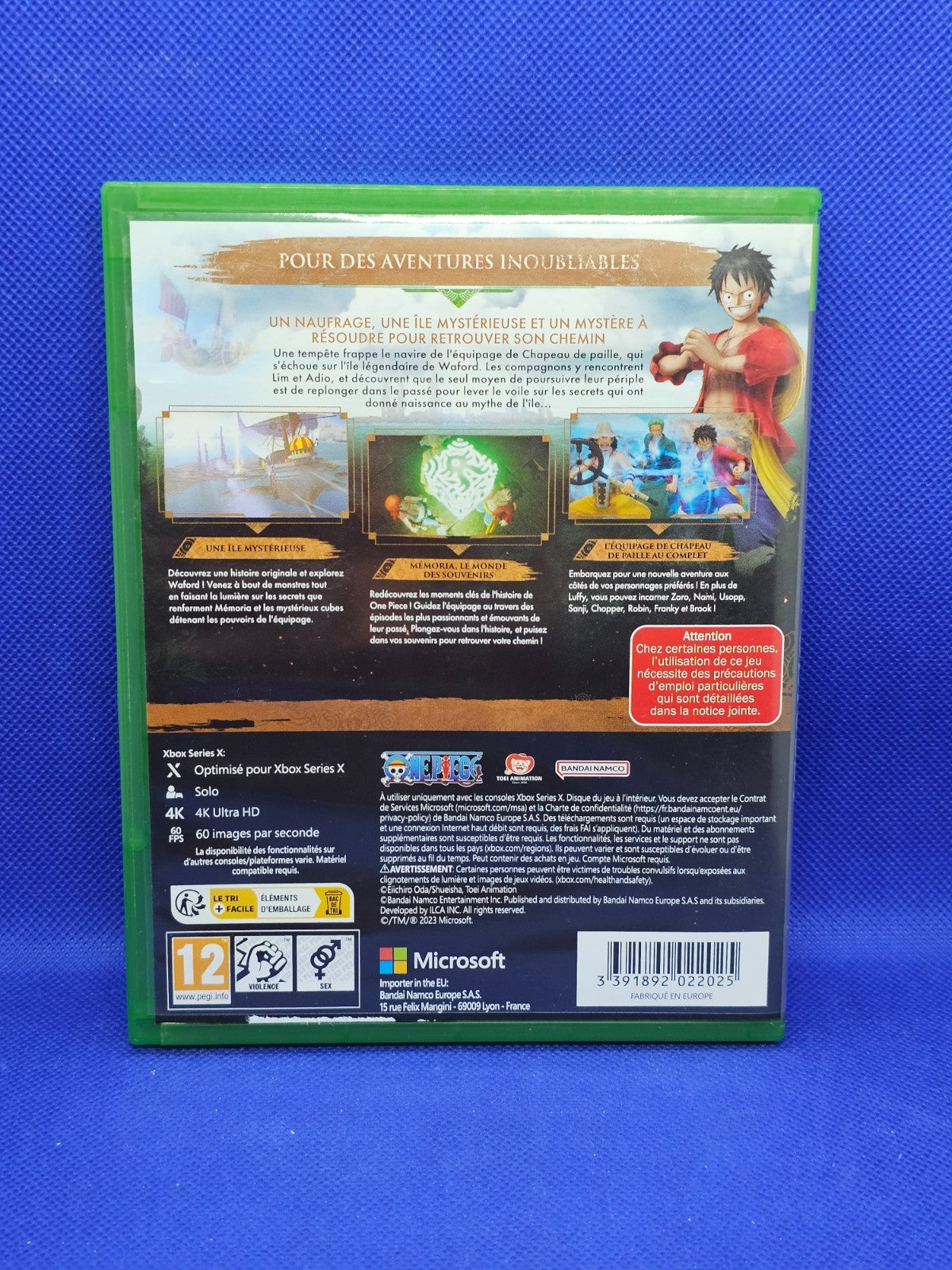 One Piece Odyssey Jeu Xbox Series X Bandai Namco PEGI 12 Édition Physique1