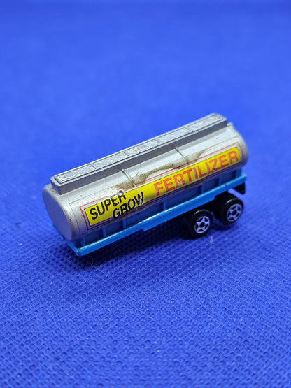 Micro Machines Super Grow Fertilizer Semi Truck Tanker Remorque Galoob 19891