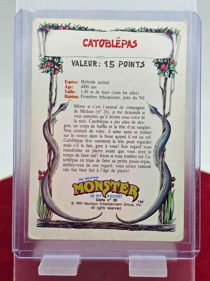 Carte - FR - VF - Monster In My Pocket MIMP - Cateblépas