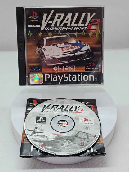 V-Rally 2 Championship Edition, PlayStation 1, Infogrames 1999, CD Rayé !