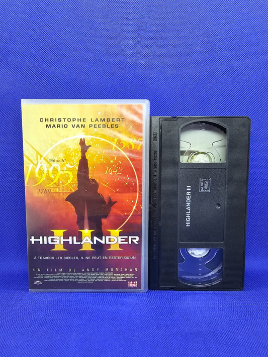 Highlander III VHS Lumière Vidéo 1995 Cassette Vidéo PAL Christophe Lambert0
