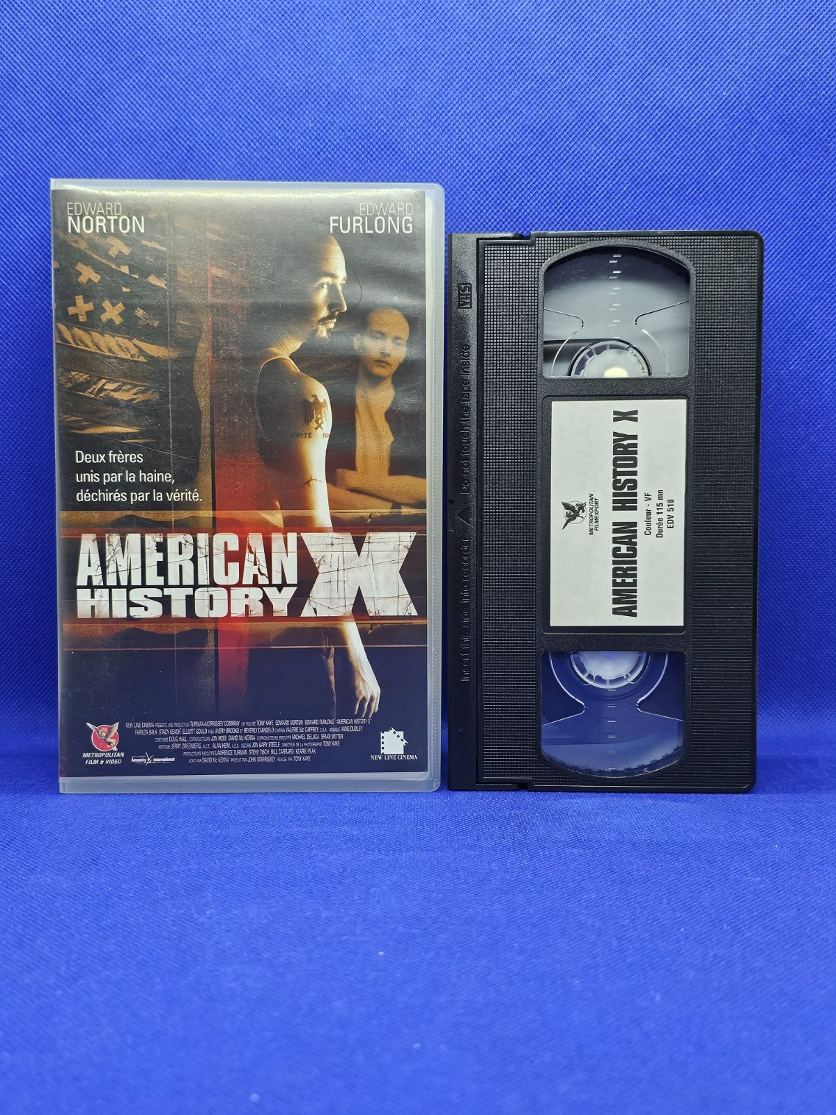 VHS American History X, Drame Crime, Metropolitan Film & Video0