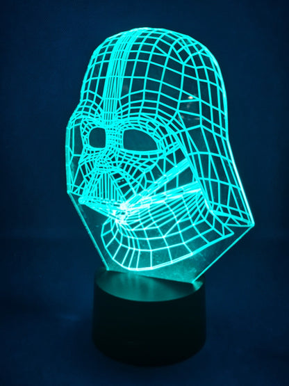 Lampe LED 3D Dark Vador Star Wars Fullsun Electronic FS2810C 7 Couleurs USB3