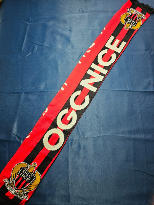 Écharpe OGC Nice Supporter Un peuple une fierté Football Vintage Ligue 10