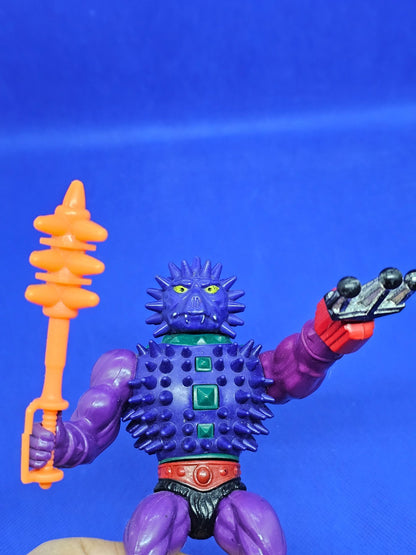 Poitos Spikor MOTU Maîtres de l'Univers Mattel 1984 Full Malaysia avec arme8
