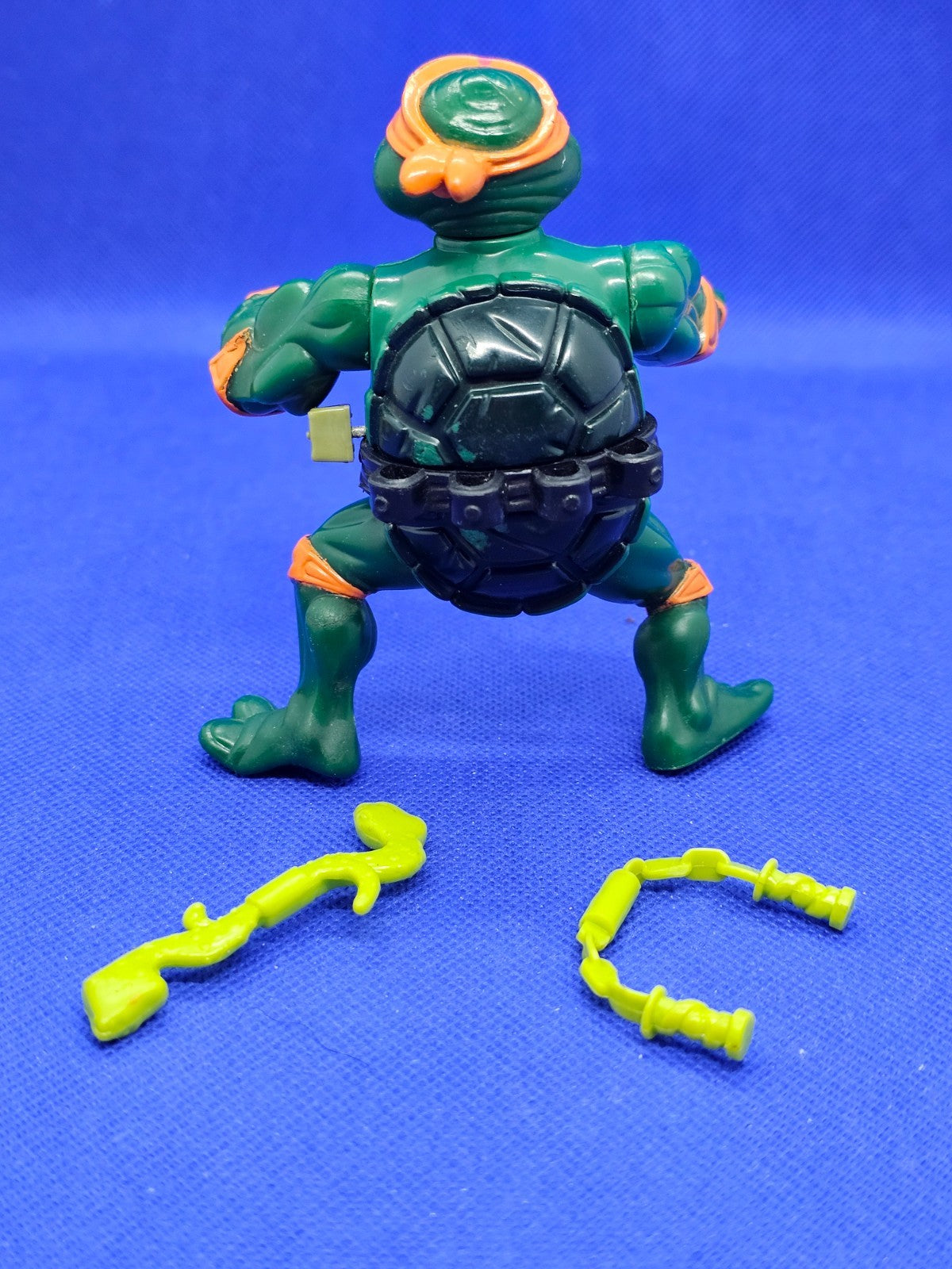 Rock’n Roll Michelangelo TMNT 1989 Playmates Toys Figurine Vintage Incomplète 131