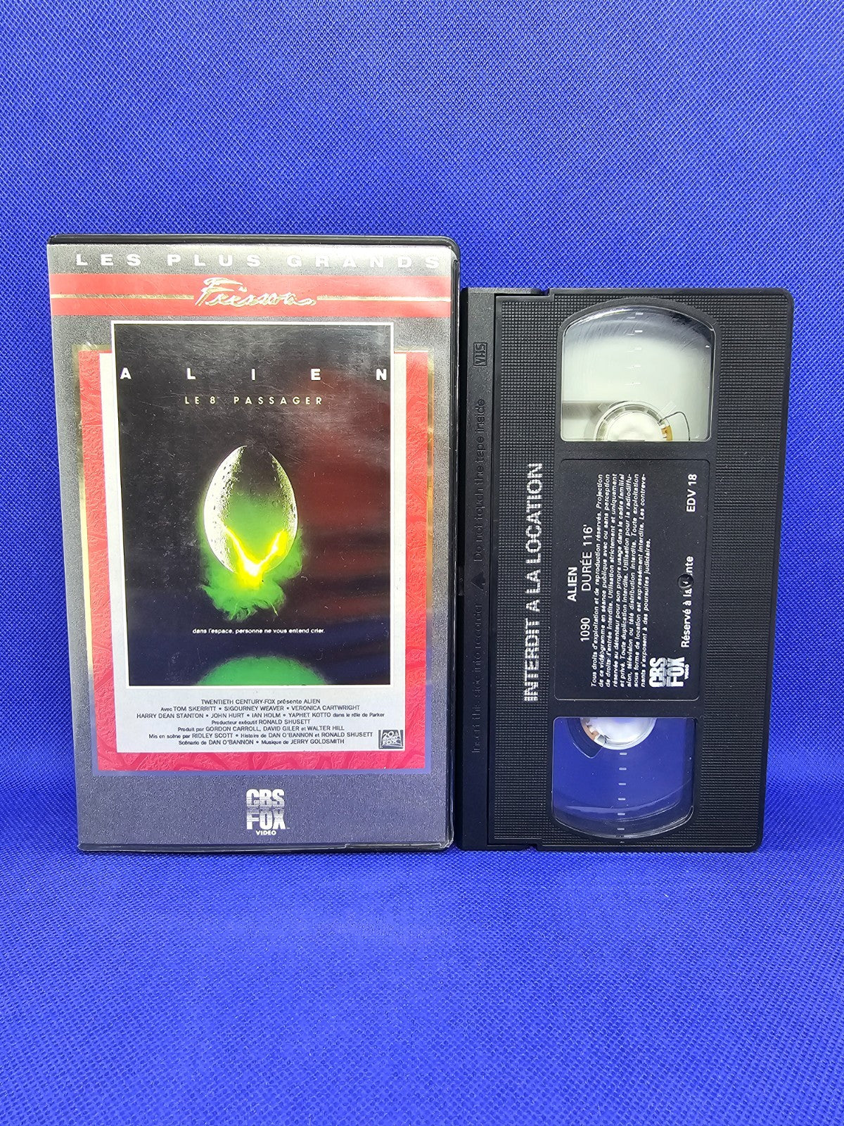 Alien Le 8 Passager VHS CBS FOX 1979 Cassette Vidéo PAL0