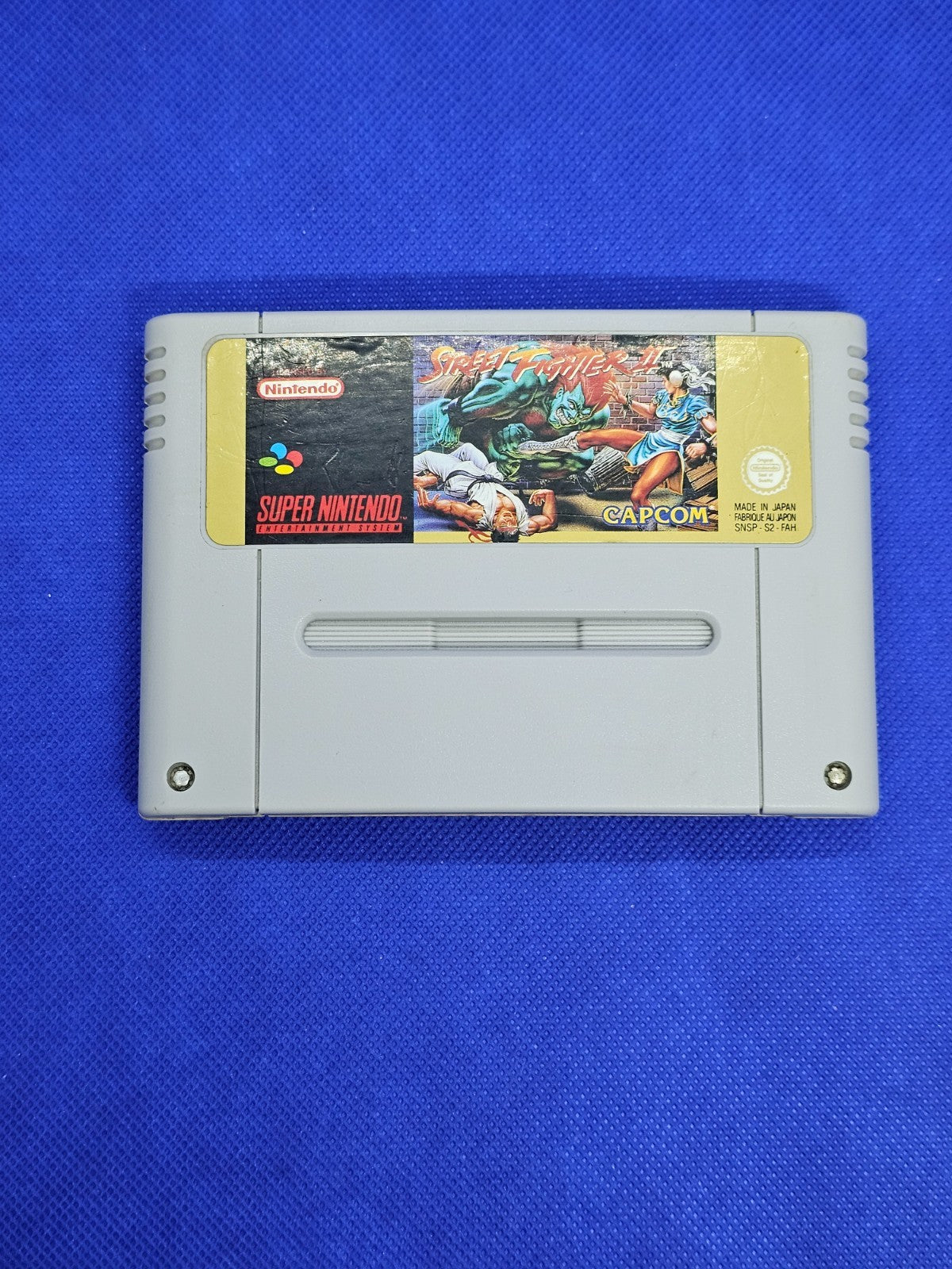 Street Fighter II Super Nintendo SNES PAL FAH Capcom 1992 cartouche seule0