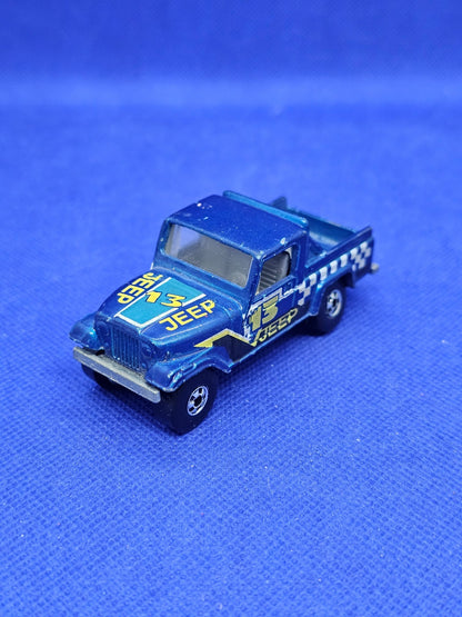 Jeep Scrambler Hot Wheels Jeep 13 Mattel Malaysia 1982 Bleu 7 cm0