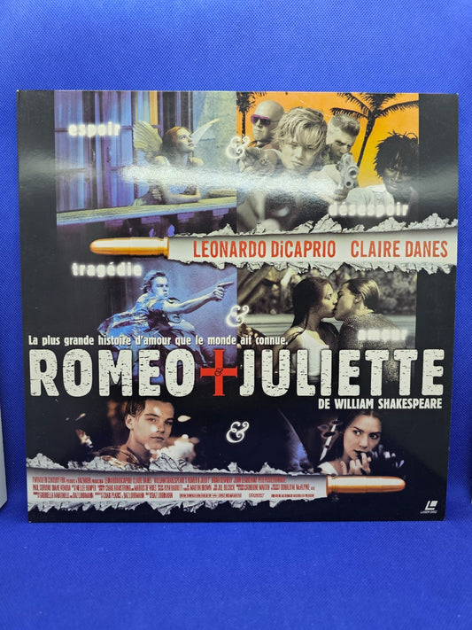 Roméo + Juliette LaserDisc PAL Leonardo DiCaprio Claire Danes Baz Luhrmann0