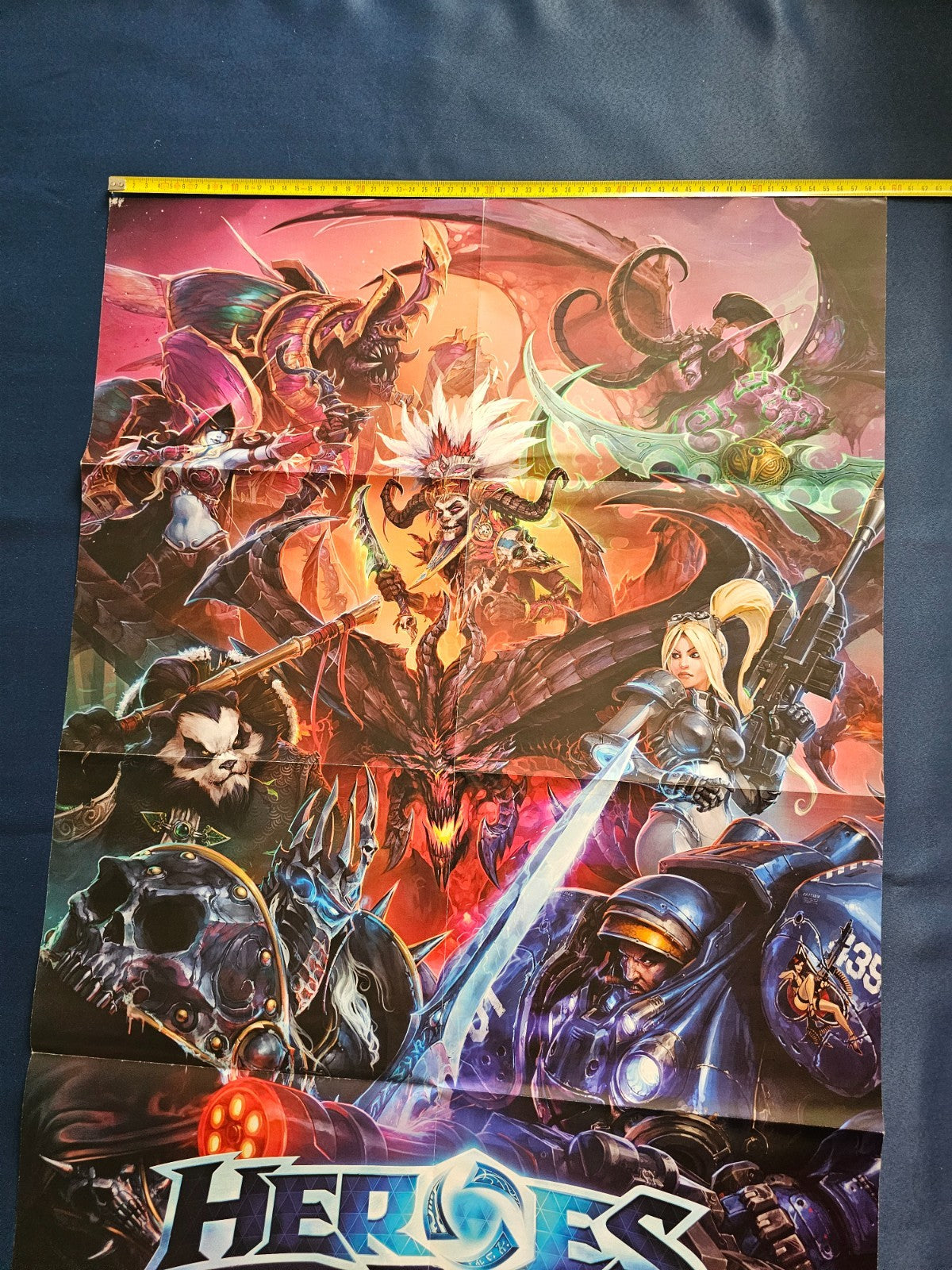 Poster Recto Verso The Division Heroes of the Storm Ubisoft Blizzard 2015 60x905