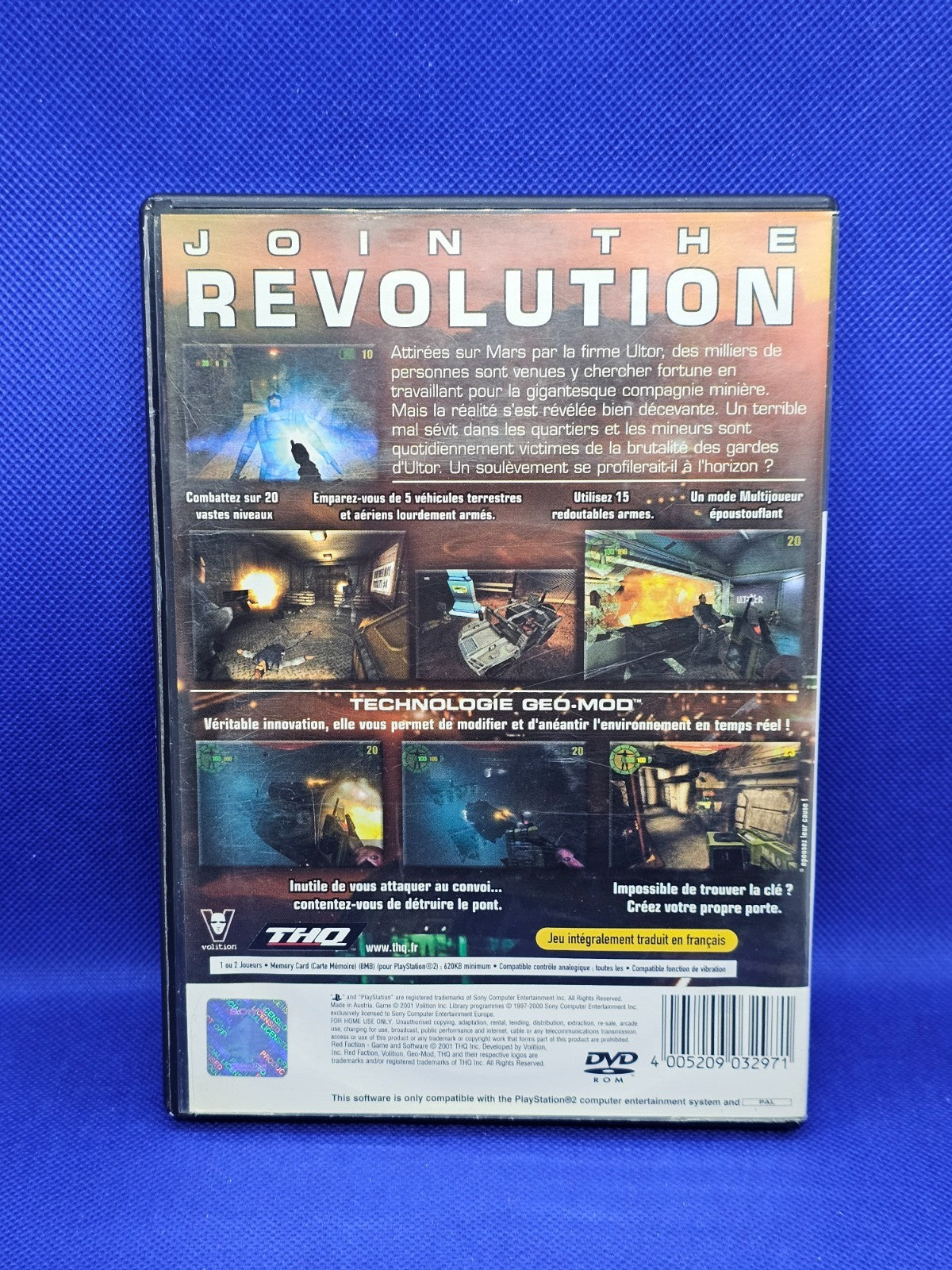 Red Faction, PlayStation 2 PS2, THQ, 2001, Version PAL Française1