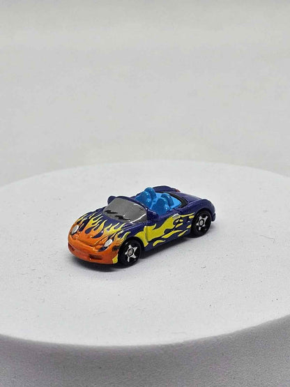Porsche cabriolet flamme bleue, Hot Wheels Planet Micro, Sports Cars Series 2, M