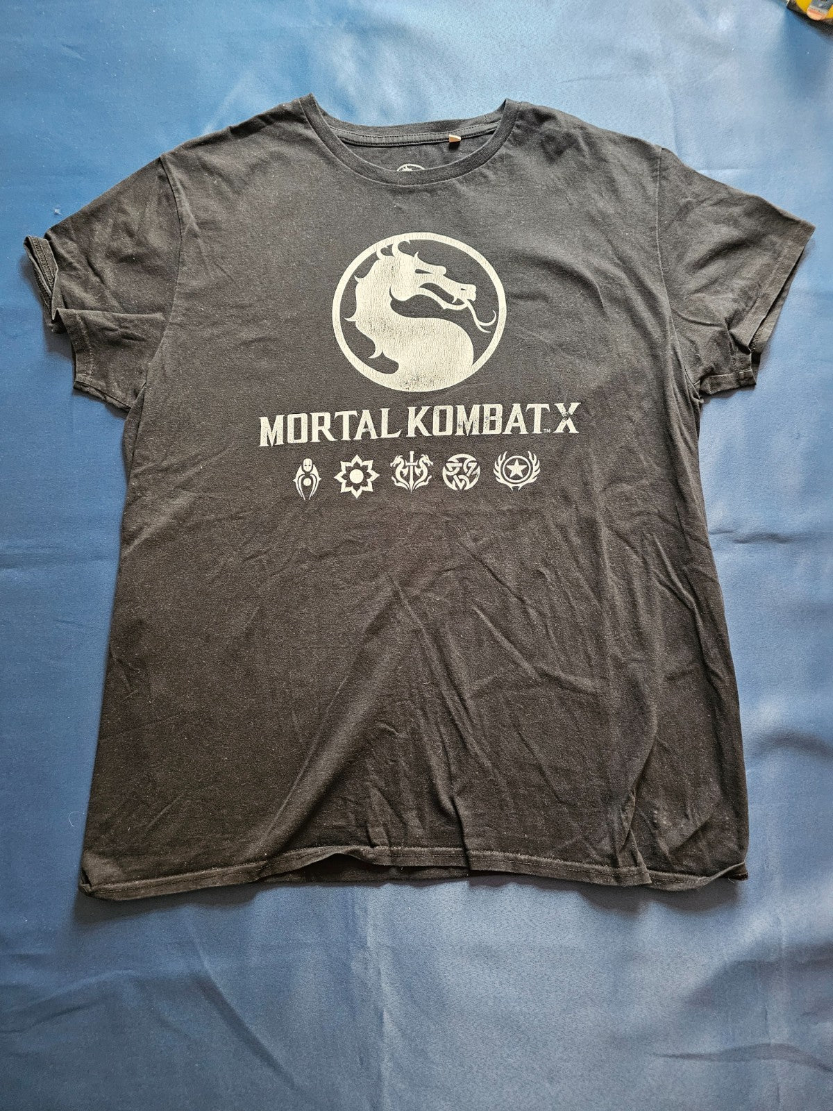 T Shirt Mortal Kombat X Factions Jeu Vidéo Warner Bros XL Noir0