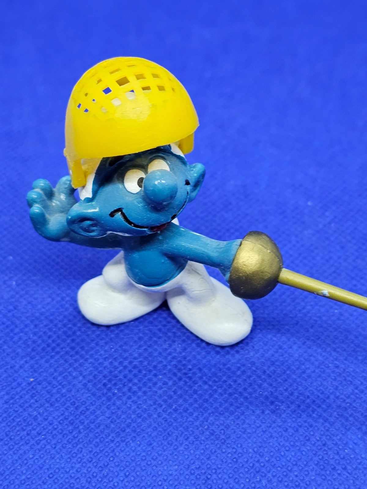 Schtroumpf Escrimeur Peyo Schleich 1979 W Germany Figurine Vintage2