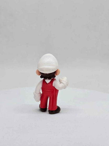Figurine Mario Feu Blanc Rouge, Nintendo, Super Mario, 2007, 5,5 cm, Loose