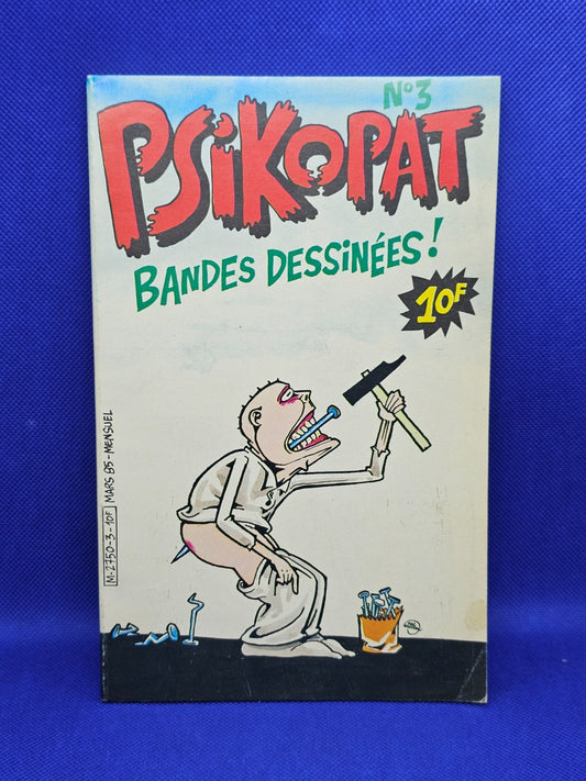 Psikopat N°3 Mars 1985 Magazine BD Satirique Willem Vintage0