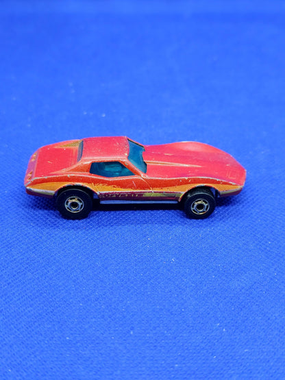 Hot Wheels Corvette Stingray C3 Mattel Hong Kong 1980 Rouge 7 cm3