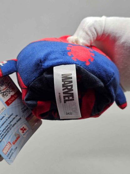 Peluche Réversible Spiderman & Miles Morales, Marvel, Simba Toys, 2022, 8 cm, Ne