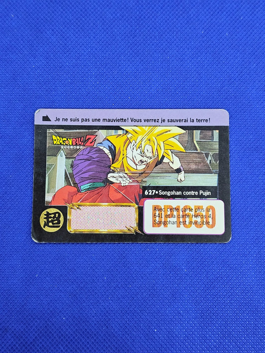 Dragon Ball Z Carddass 627 Son Gohan contre Pujin Bandai 1995 Française0