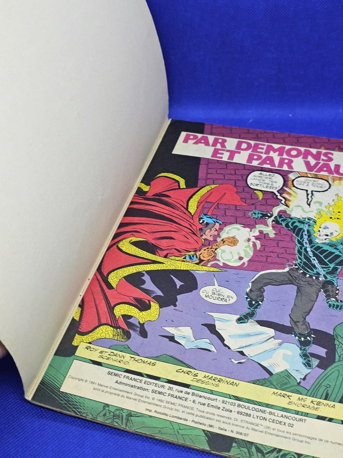 Ghost Rider Marvel Comics Version Intégrale Semic 1992 BD Comics4
