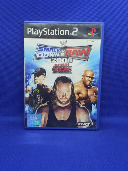 WWE SmackDown vs Raw 2008 featuring ECW PlayStation 2 PS2 PAL THQ 2007 Complet0