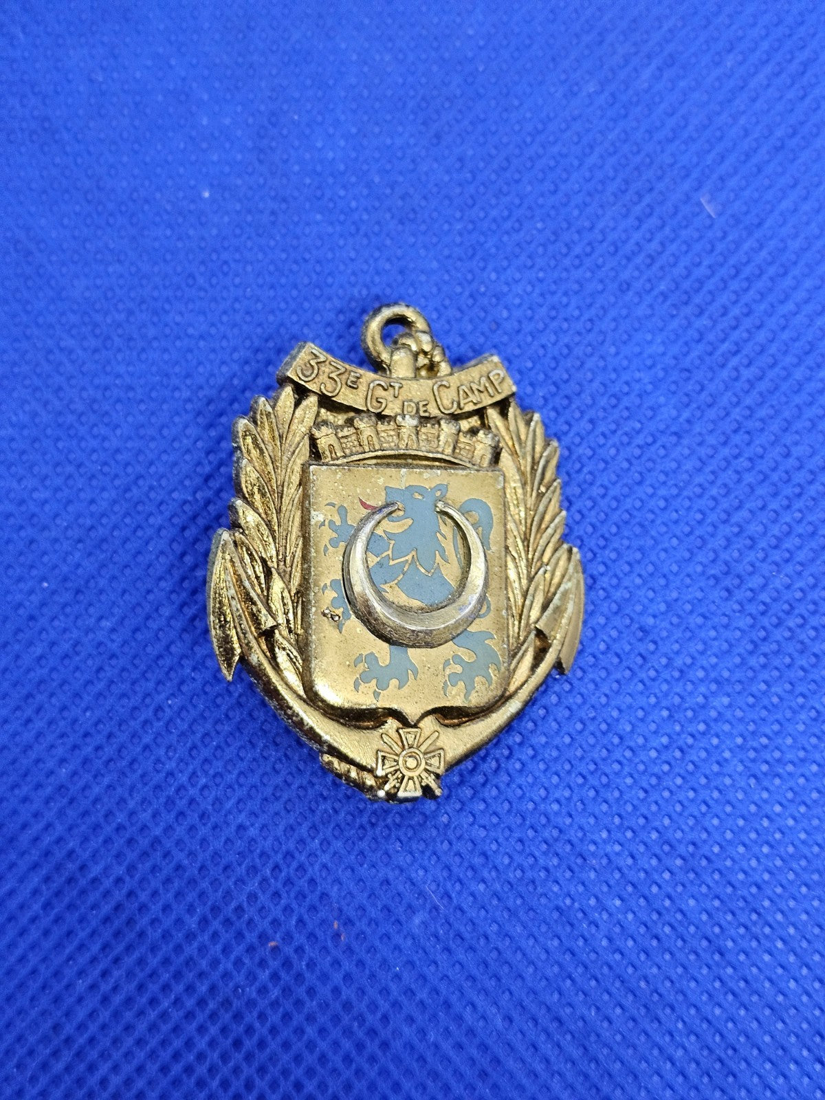 Insigne 33e Groupement de Camp Delsart G2124 version relief Armée Française Mili0