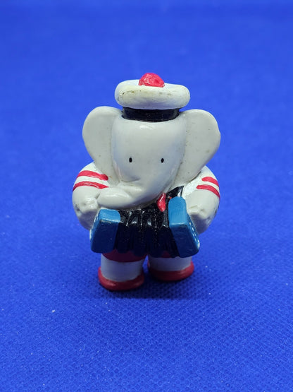 Pom Babar Figurine PVC Plastoy De Brunhoff 1996 Accordeon 4,5 cm0