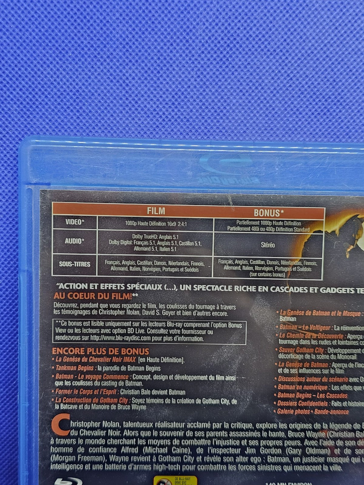 Batman Begins Blu-ray Warner Bros Christian Bale2