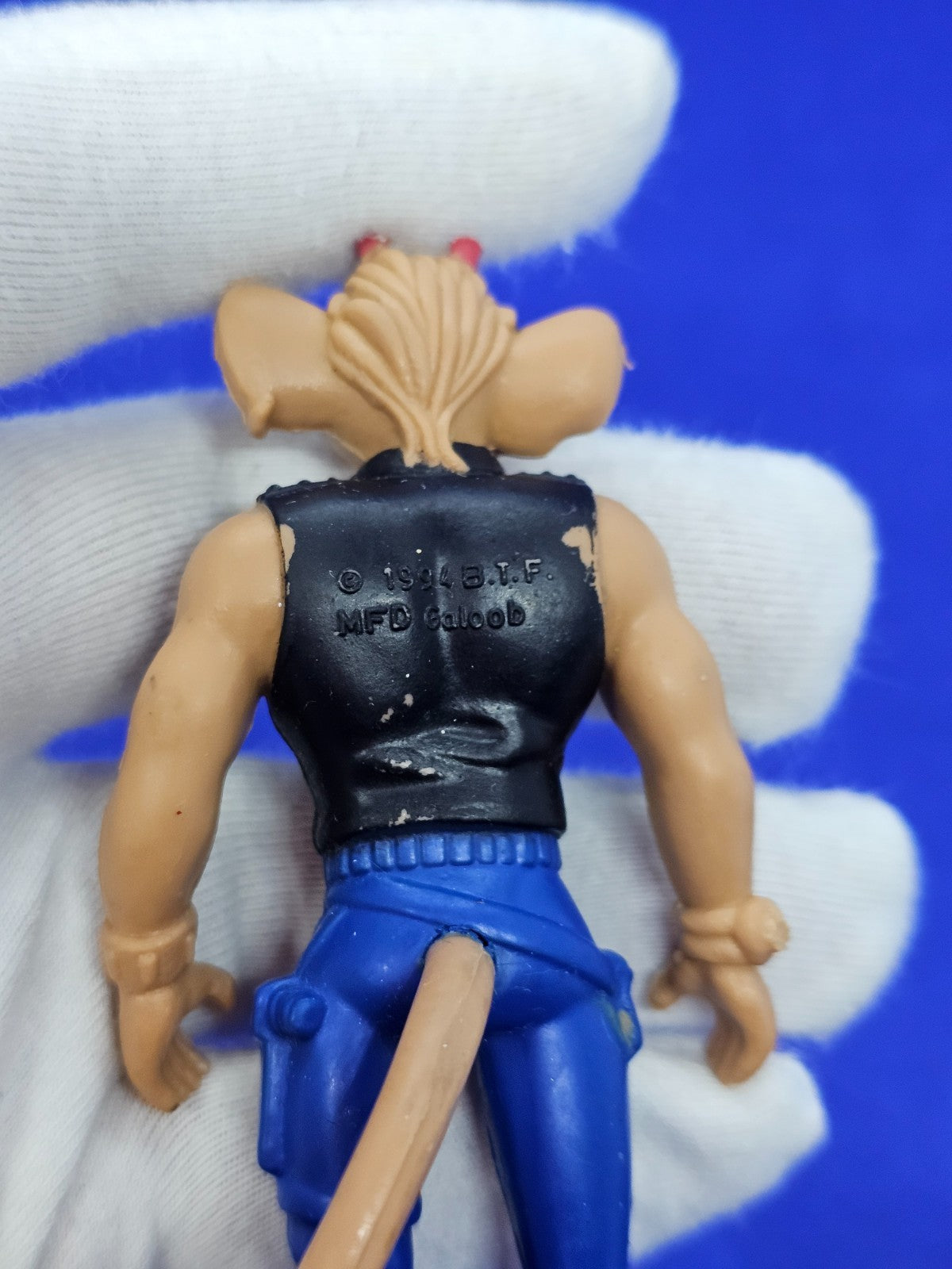 Throttle, Biker Mice from Mars, Galoob, 1994, Figurine 9,5 cm, Vintage3