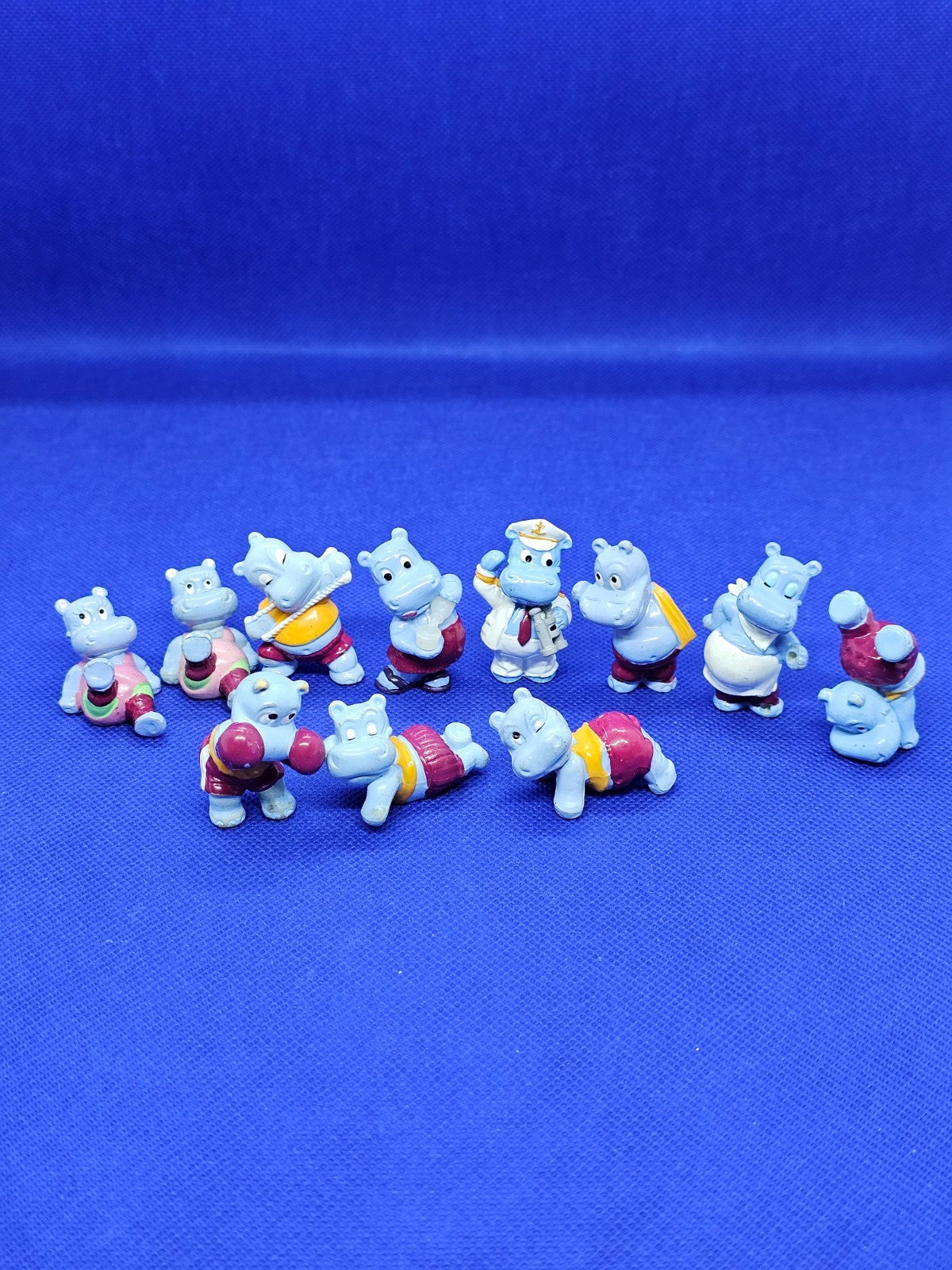 Lot 11 Figurines Happy Hippo Kinder Surprise – Vintage Kinder – Collection Anima0