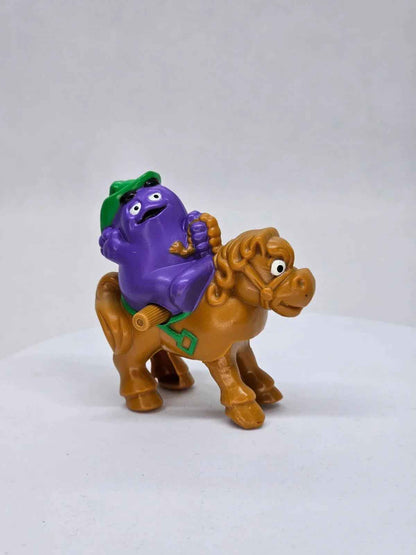 Grimace Cowboy à Cheval, McDonald's Happy Meal, 1995, 8 cm