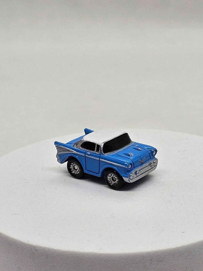 Micro Machines Chevrolet Bel Air 1957 Hardtop Bleue, Galoob, 1986, 4 cm