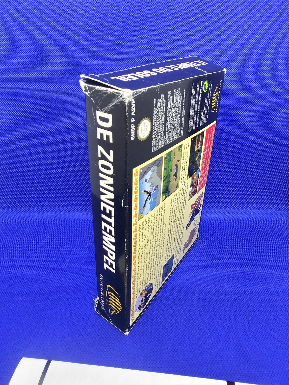 Tintin Le Temple Du Soleil Super Nintendo SNES PAL FAH Infogrames 1996 Complet S6